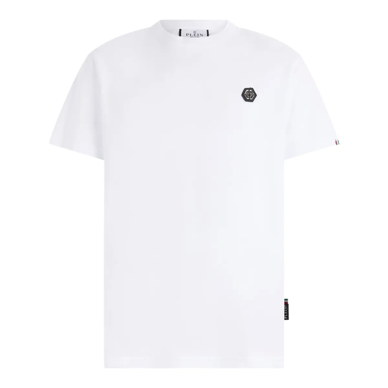Philipp Plein T-Shirt Round Neck T-Shirt Basic weiss