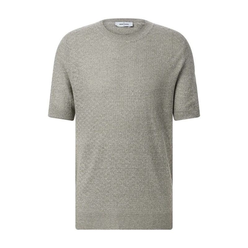 Gran Sasso T-Shirt Shirt aus Leinenmix braun(Image 5)