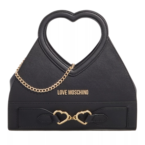 Love Moschino Heart Handle Bag Black Crossbody Bag