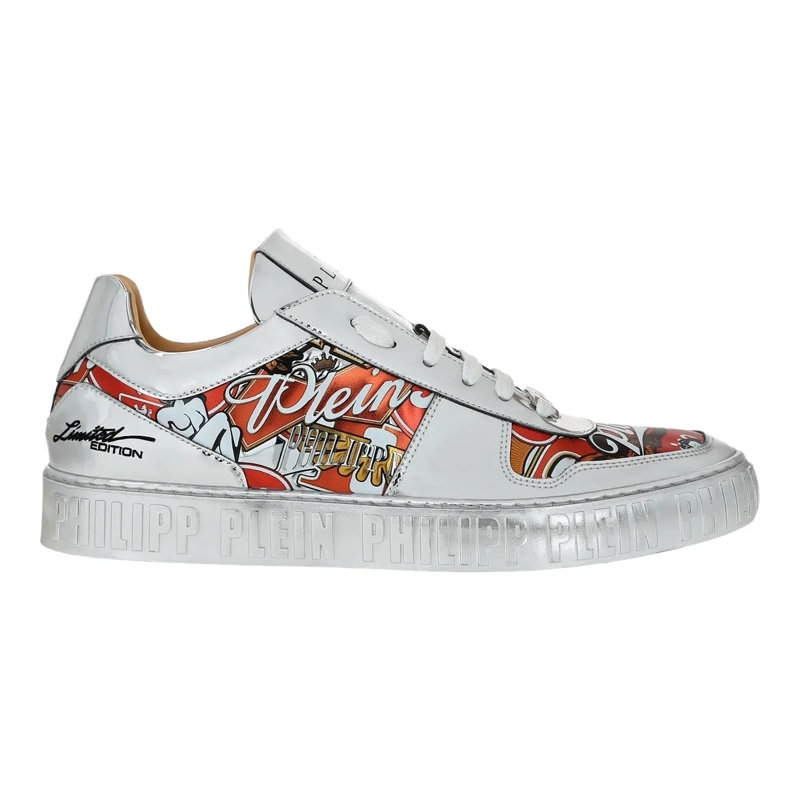 Philipp Plein Low-Top-Sneaker Lo-Top Turnschuhe Eagle silber(Image 3)