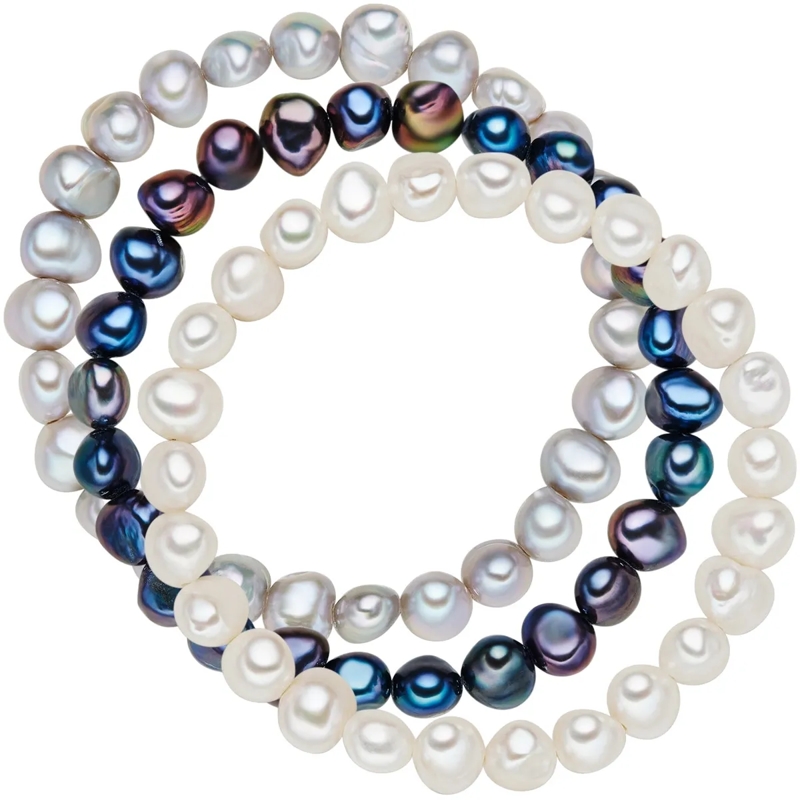 Valero Pearls Armband Perlen-Armband Süßwasser-Zuchtperle bunt