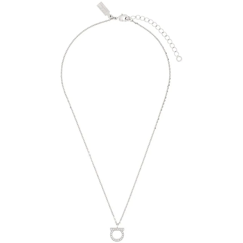 Salvatore Ferragamo Mittellange Halskette Bijoux Silver silber