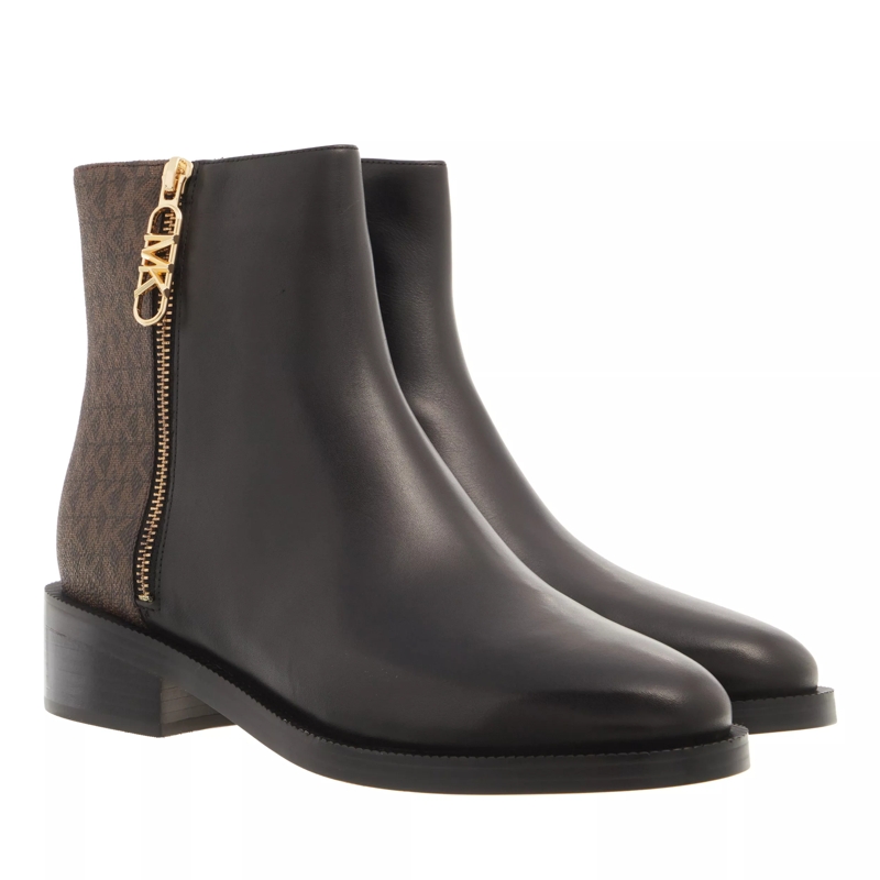 MICHAEL Michael Kors Bottes Regan Flat Bootie Black Brown