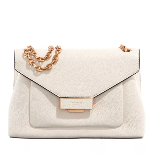 Kate Spade New York Gramercy Pebbled Leather Medium Convertible Should Halo White Crossbody Bag