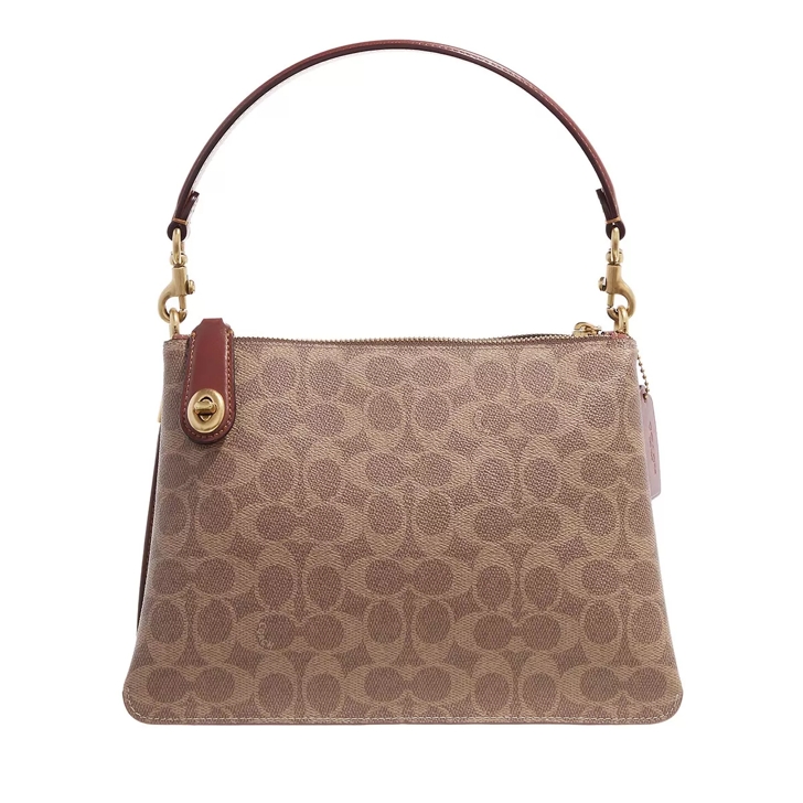 Tan coach shoulder outlet bag