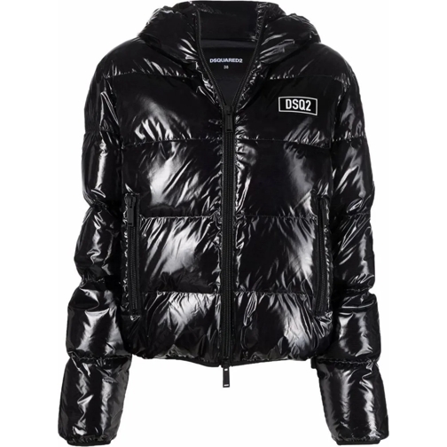 Dsquared2 Sommerjacken Dsq2 Logo Patch Down Jacket schwarz