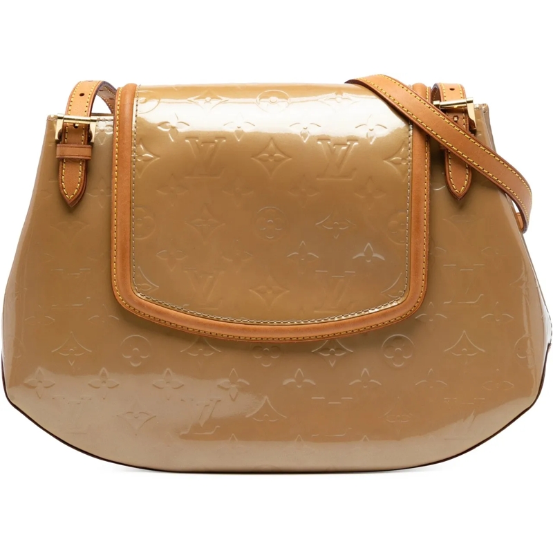 Louis Vuitton Schultertasche Monogram Vernis Biscayne Bay GM braun