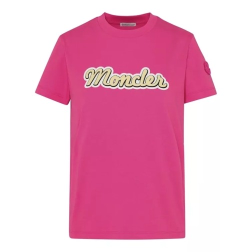 Moncler Fuchsia Cotton T-Shirt Pink 