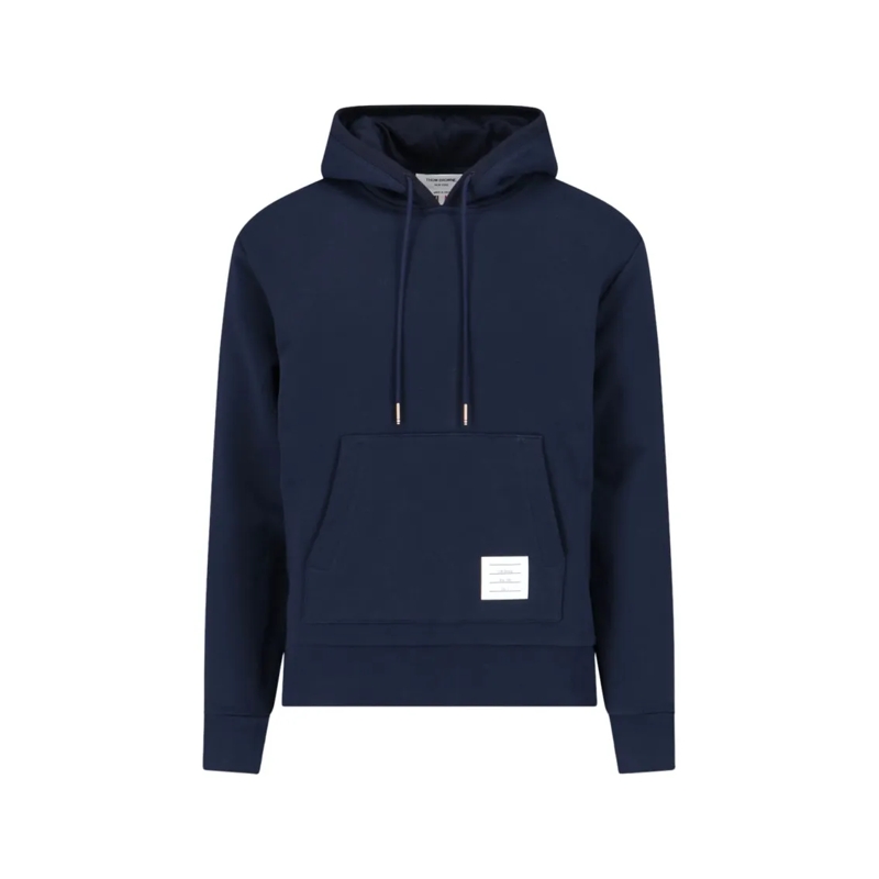 Thom Browne  "Loopback Stripe" Hoodie – Navy Blue