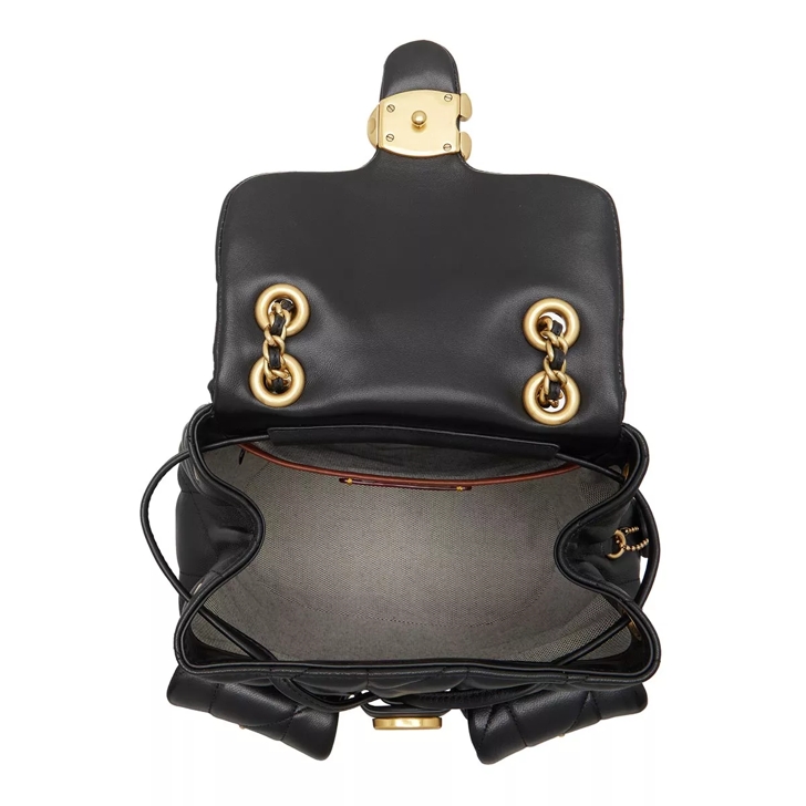 Black coach backpack online