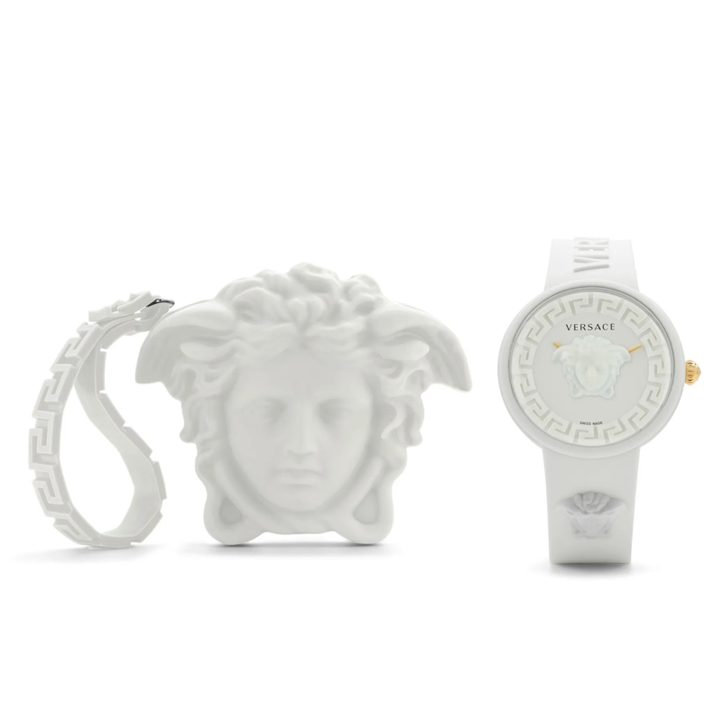 Versace Quarzuhr Quarz Analog Uhr Medusa Pop weiss(Image 4)