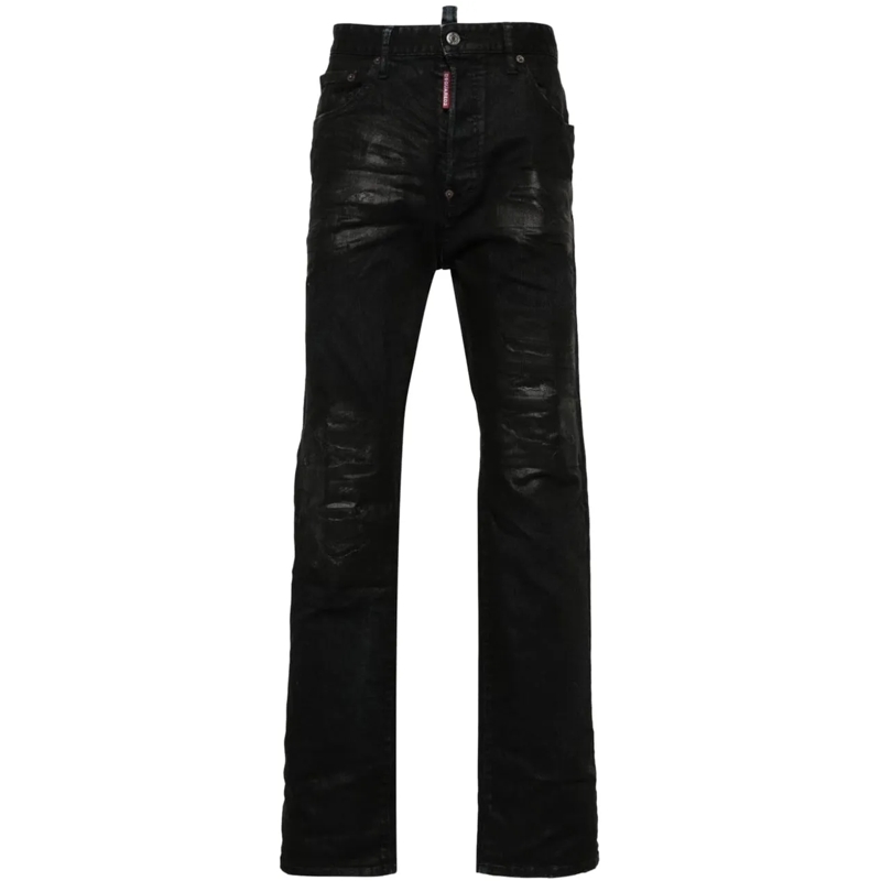 Dsquared2 Jeans mit geradem Bein Trousers Black schwarz