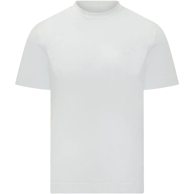 Zegna T-shirt T-shirt in Puro Cotone weiß