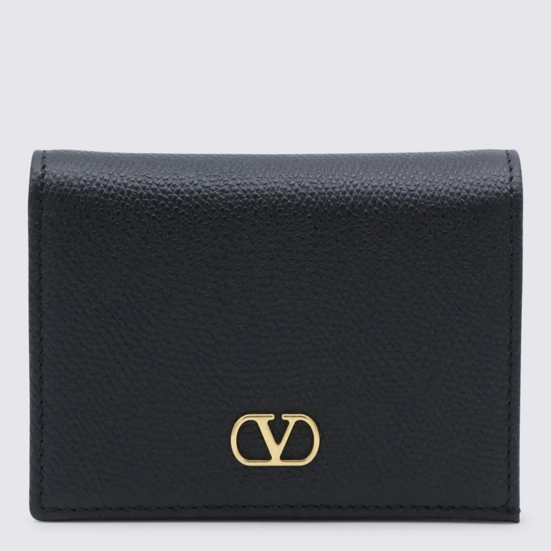 Valentino Garavani Geldbörse Textured Leather Wallet Black(Image 2)
