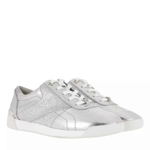 MICHAEL Michael Kors Addie Lace Up Silver Low-Top Sneaker