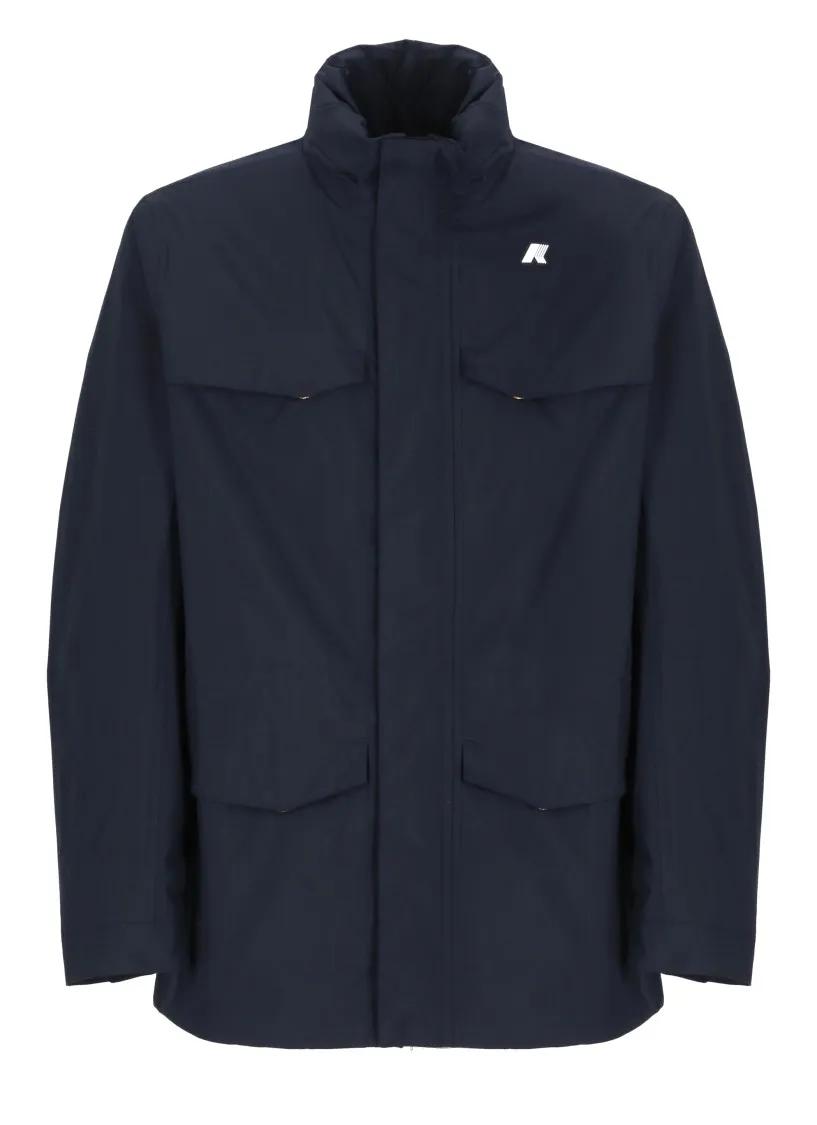 Thumbnail - K-Way - Blue Manuel Ottoman Jacket - Größe L - blau