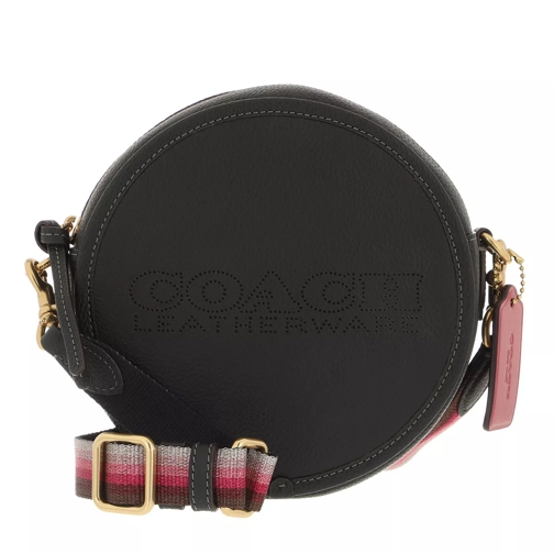Coach Colorblock Leather Penn Circle Bag B4/Black Multi Crossbodytas