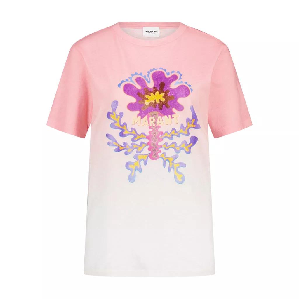 Thumbnail - Isabel Marant - T-Shirt Zewel mit Print - Größe S - quarz