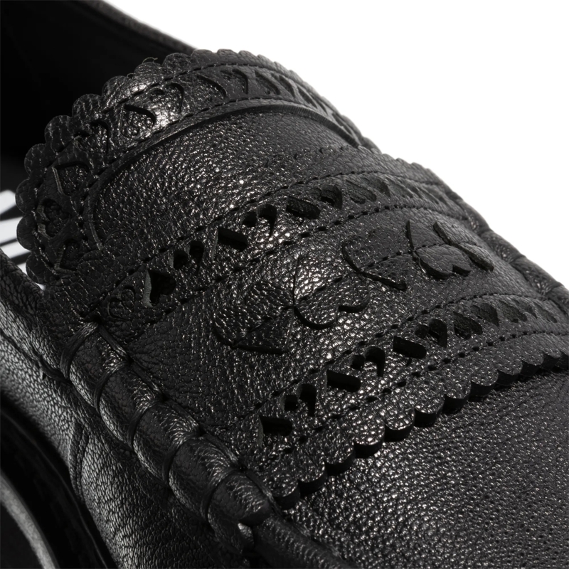 Moschino Mocassin Hearted Brogue Sporty Nero(Image 4)