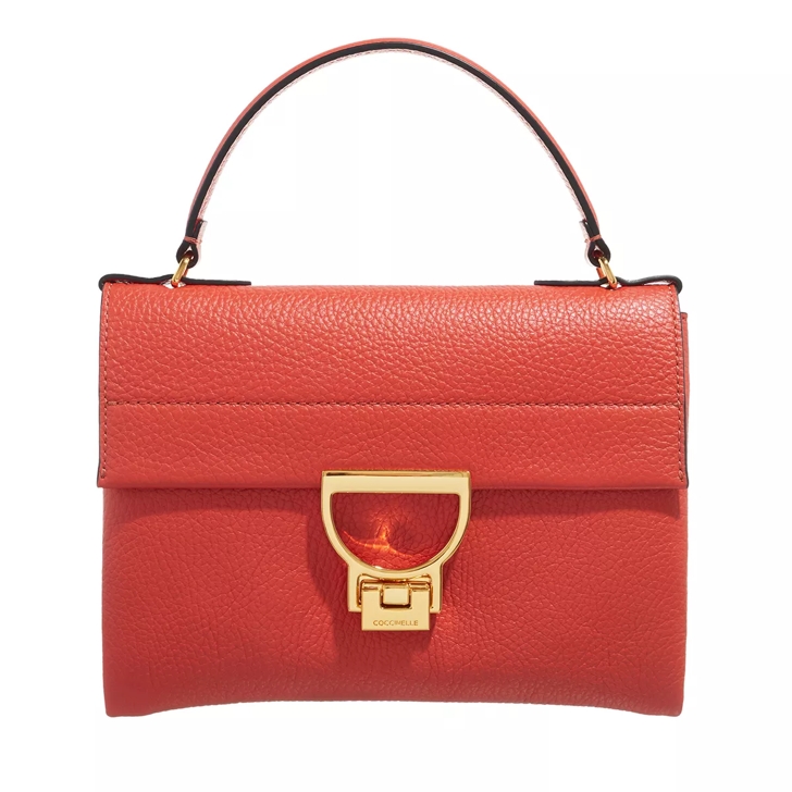 Coccinelle Arlettis Signature Tangerine Satchel