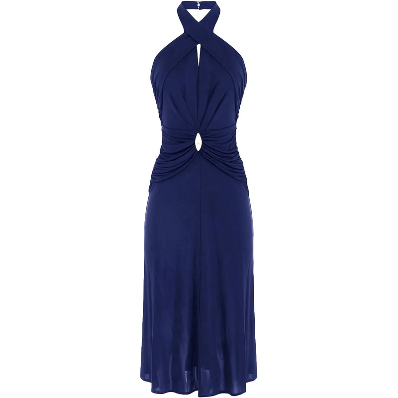 Elisabetta Franchi Robe midi Dresses Blue blau