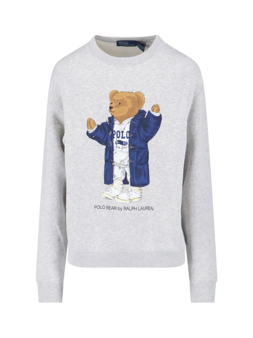 Thumbnail - Polo Ralph Lauren - Crewneck Sweatshirt "Polo Bear" Grey - Größe XS - grau