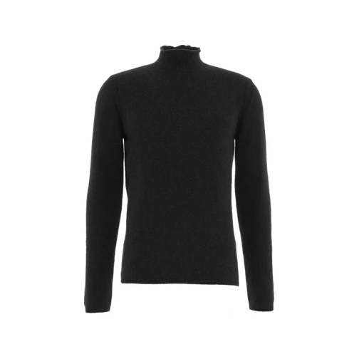 Roberto Collina Black Knit Sweater Black 