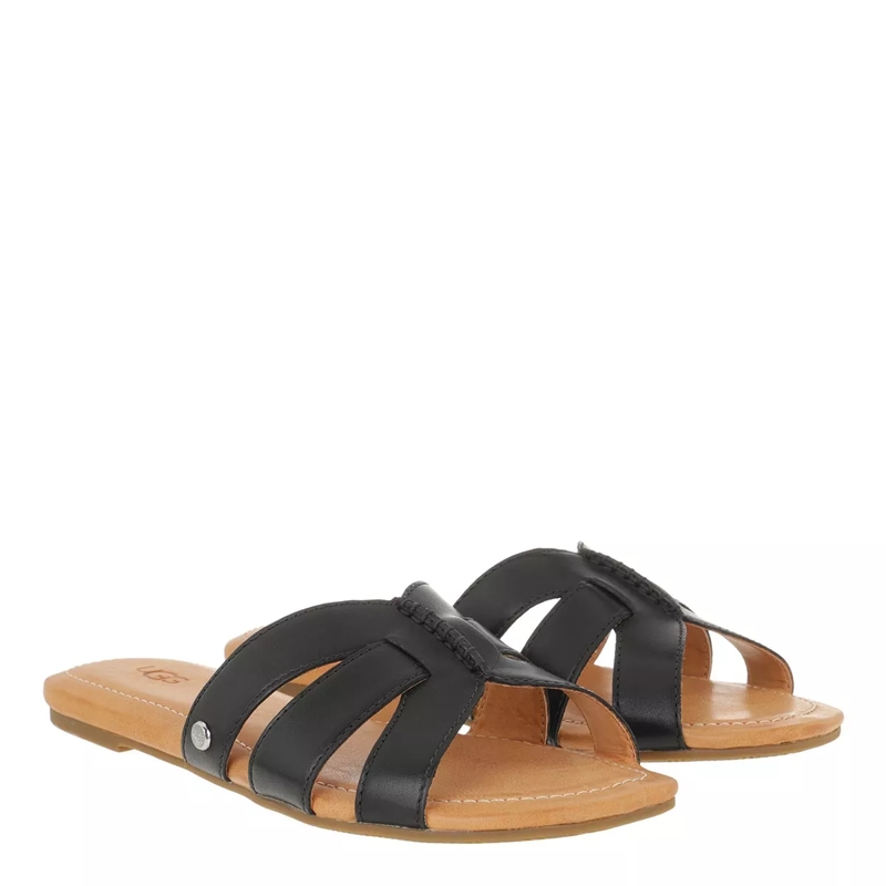 UGG Slides W Teague Black Leather