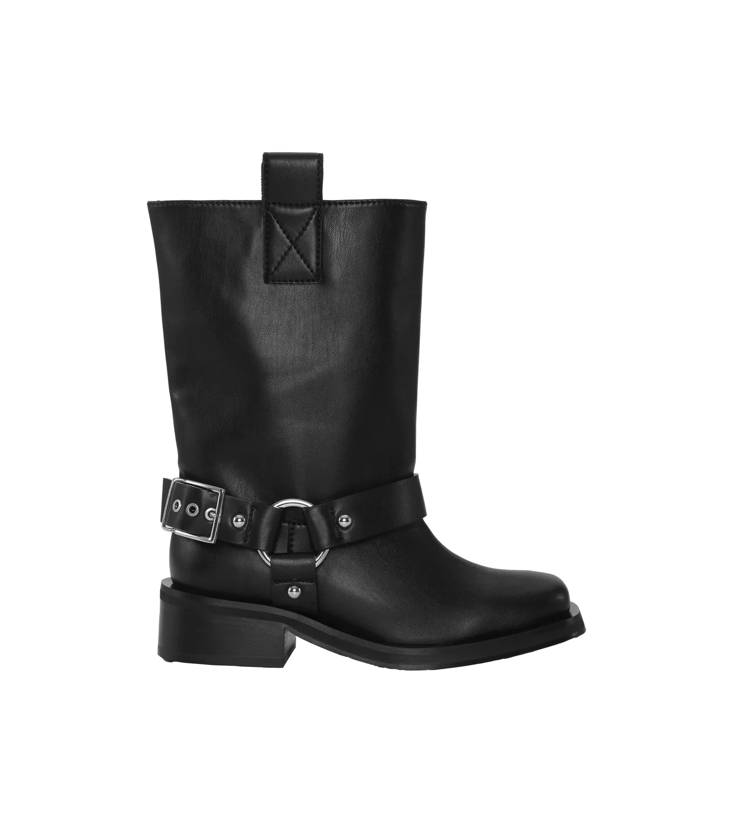 GANNI Boots & Stiefeletten - Stiefel mit Schnalle - Gr. 36 (EU) - in Schwarz - für Damen