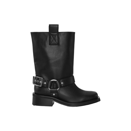 GANNI Stiefel mit Schnalle 099 black Stiefel