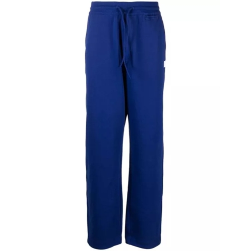 Y-3 Logo-Patch Track Pants Blue 