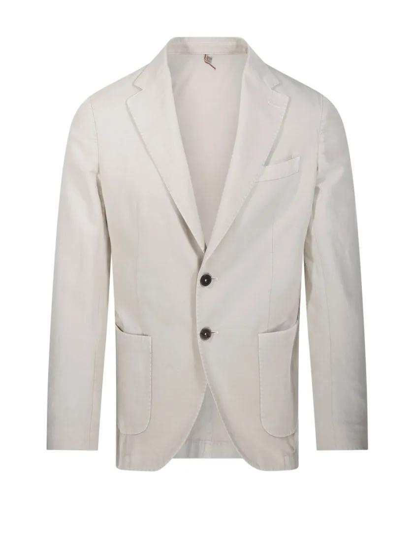 Thumbnail - SANTANIELLO - Tailored Blazer With Notch Lapel - Größe 52 -