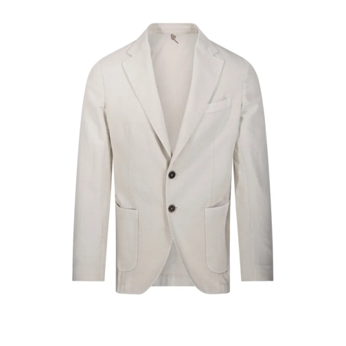 SANTANIELLO Blazer Tailored Blazer With Notch Lapel Neutrals