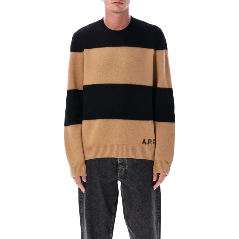 A.P.C. Pull Edwardo Striped Wool Jumper Multicolor