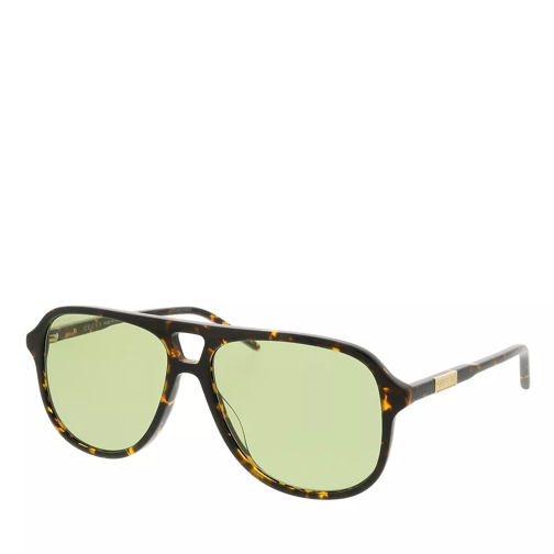 Gucci GG1156S-004 57 Acetate Havana-Green Sonnenbrille