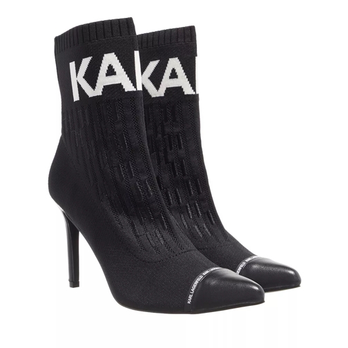Karl Lagerfeld Hi Knit Monogram Black Stivaletto alla caviglia
