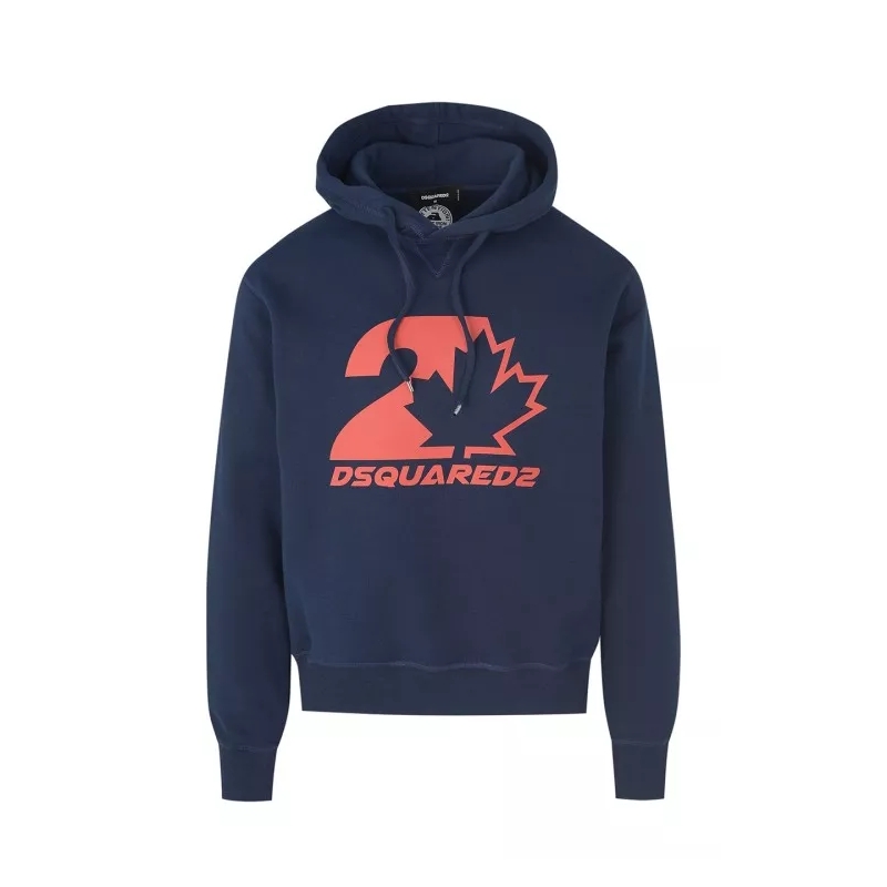 Dsquared2  Blue Hooded Sweatshirt Blue