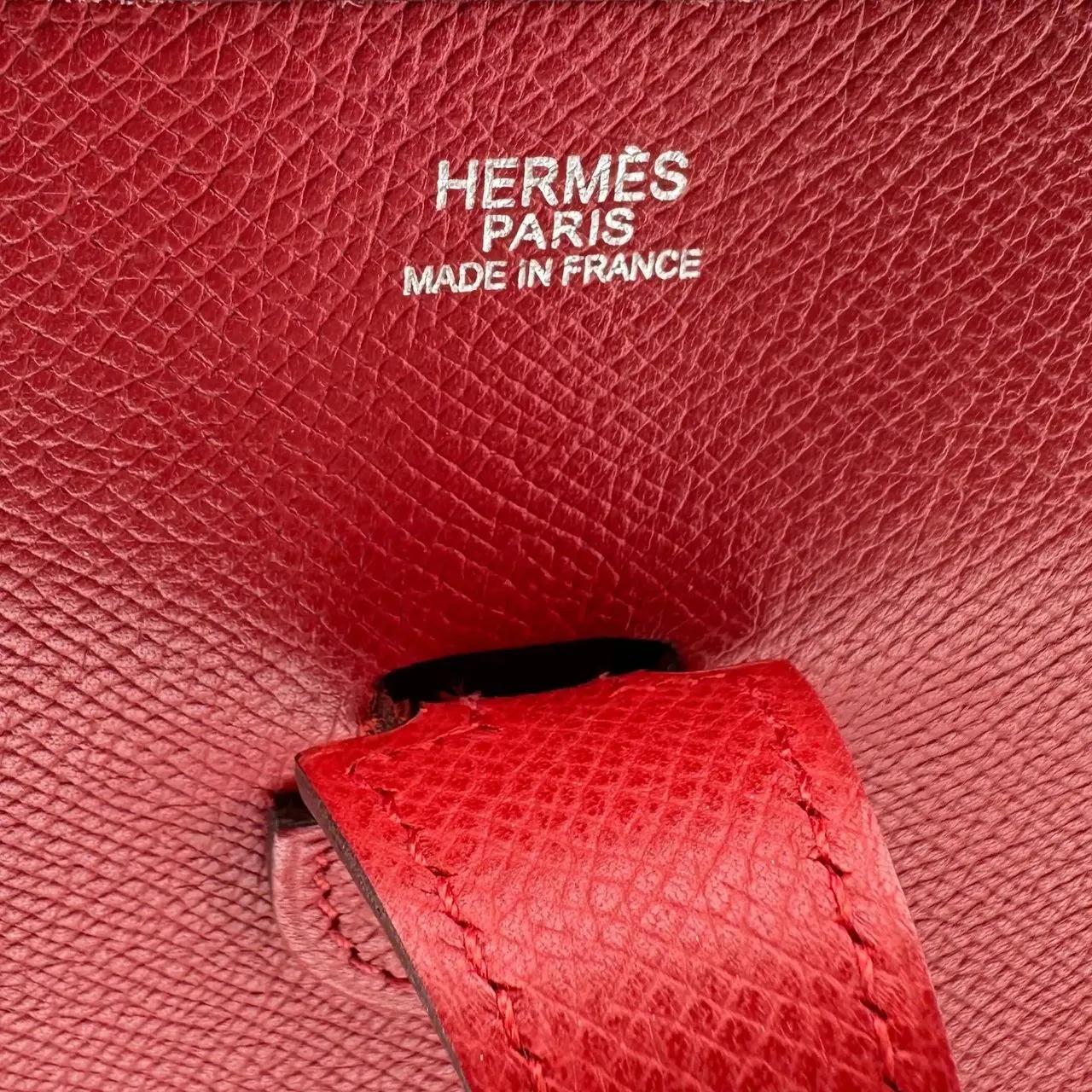 Thumbnail - Hermès Hobo Bags - Hermes Evelyne 29 Rubis Taurillon Clemence Palladi - Gr. unisize - in Rot - für Damen