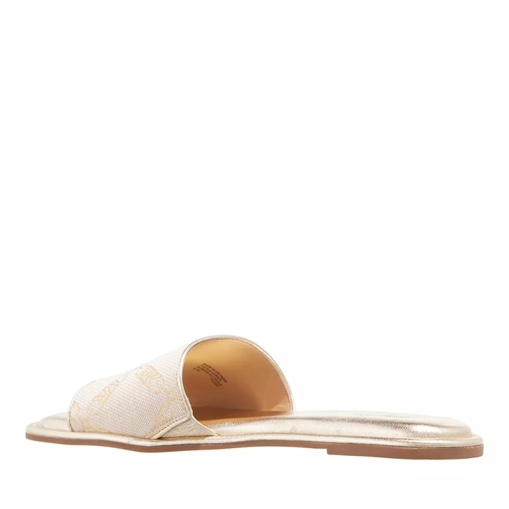 Michael kors slides gold cheap