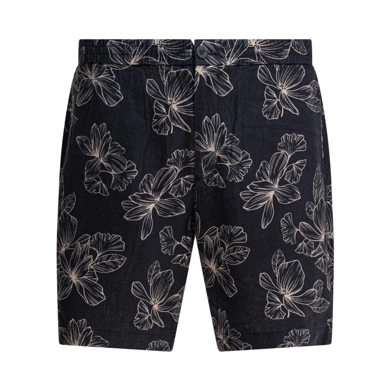 Vince Legere Shorts Blue Floral Patterned Shorts Blue