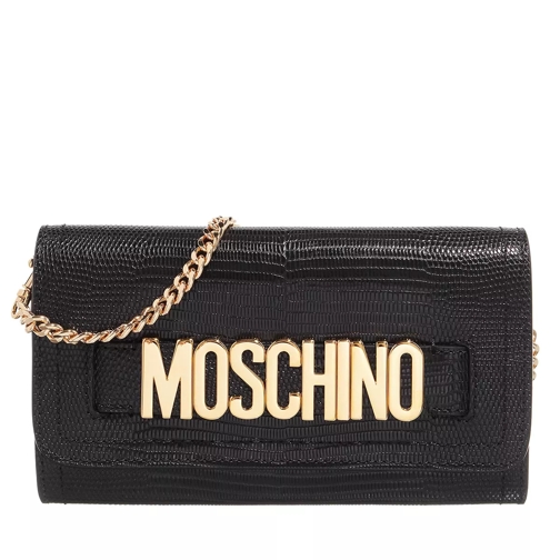 Moschino Wallet  Black Wallet On A Chain