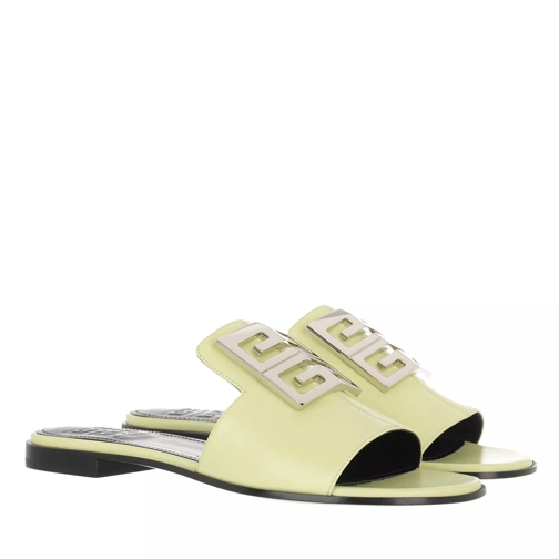 Givenchy 4G Flat Slipper Nappa Leather Yellow Slip-in skor