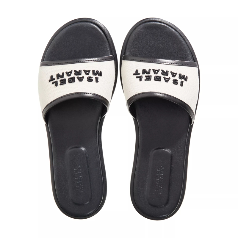 Isabel Marant Slides Women Slides Ecrublack(Image 4)