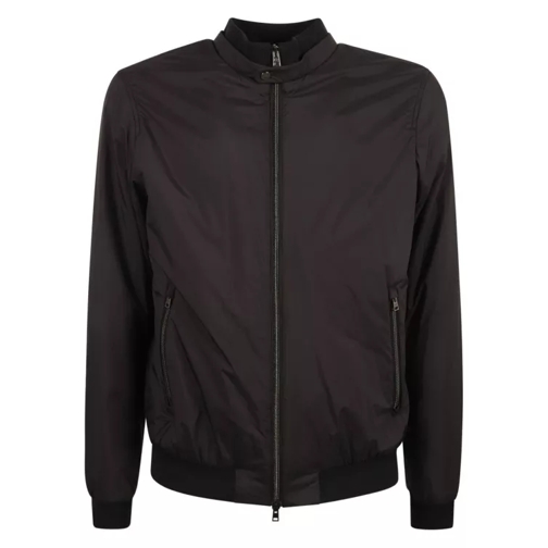 Herno Black Zipped Jacket Black 