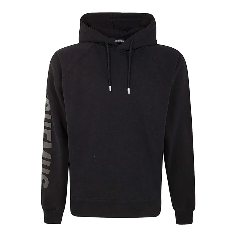 Jacquemus  Hooded Sweatshirt With Sleeve Logo Black