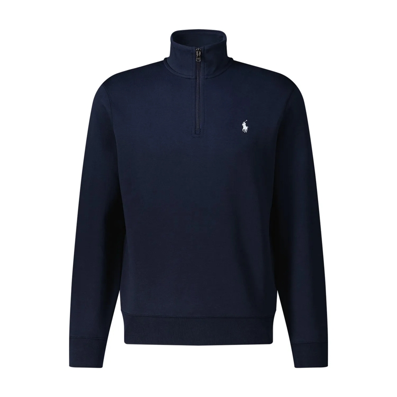 Polo Ralph Lauren Poloshirt Troyer mit Logo blau