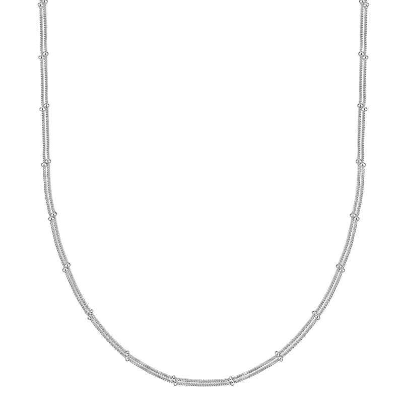 Glanzstücke München Mittellange Halskette Sterling Silber Halskette silber