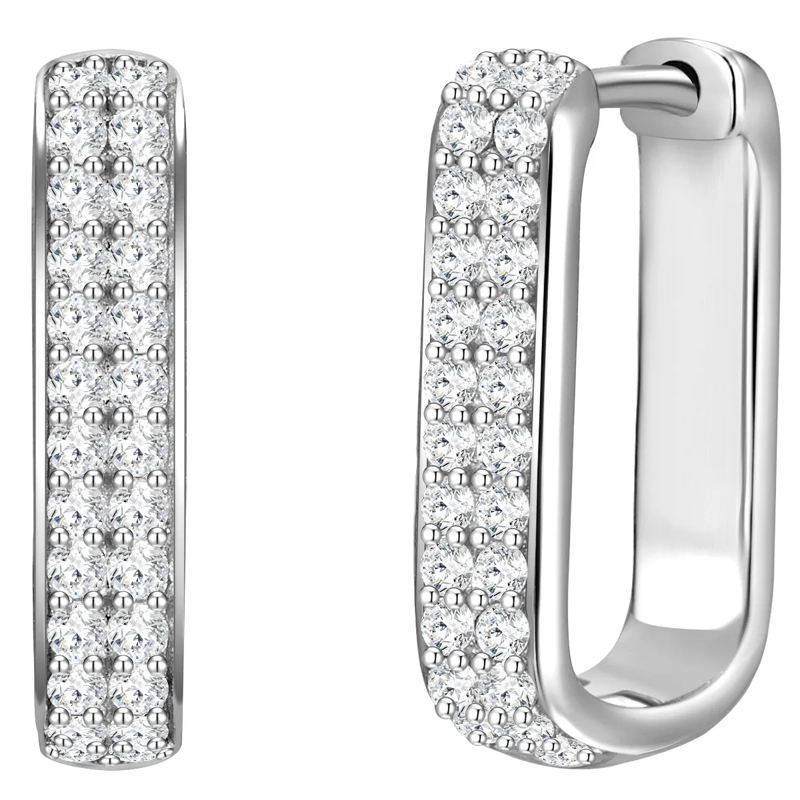 Glanzstücke München Ohrhänger Sterling Silber Creolen Zirkonia silber