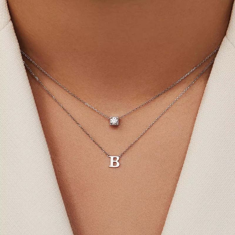 Isabel Bernard Mittellange Halskette I Whitegold Saint Germain Chloã© 14 Karat Collier White Gold (Image 3)
