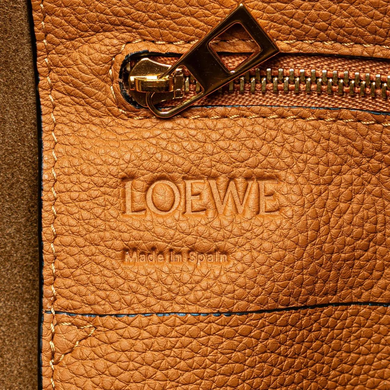 Thumbnail - Loewe Shopper - Medium Leather Flamenco Knot Tote - Gr. unisize - in Braun - für Damen